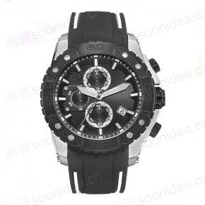 Mens watches with silicone strap